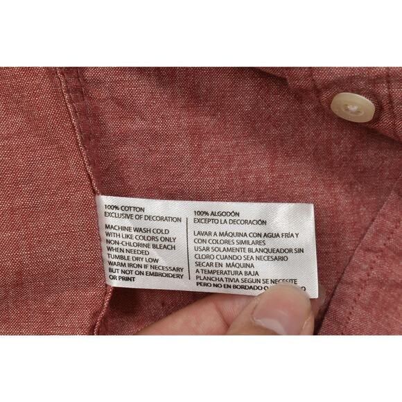 U.S. Polo Assn. Men's Big & Tall Size 3XL Red Palm Tree Button Down Shirt NEW - Picture 8 of 8